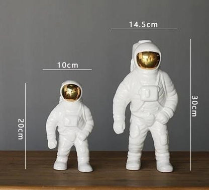 Vase Astronaut Design Integrated Planter