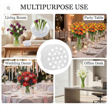 Vase Flower Grid Silicone Expandable Secure Stem Hold