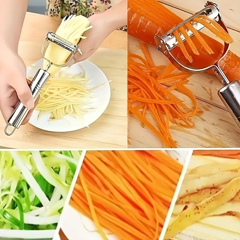 Vegetable Peeler Dual Peeler & Julienne Cutter Stainless Steel Blade