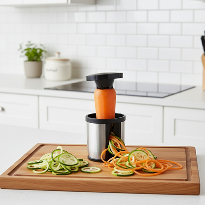 Vegetable Spiralizer Stainless Steel Blade Compact Handheld