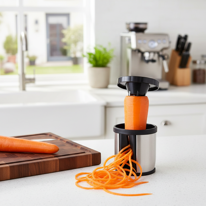 Vegetable Spiralizer Stainless Steel Blade Compact Handheld