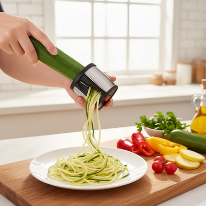 Vegetable Spiralizer Stainless Steel Blade Compact Handheld