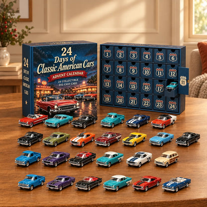 Vehicle Advent Calendar Cast Metal 24-Piece Set