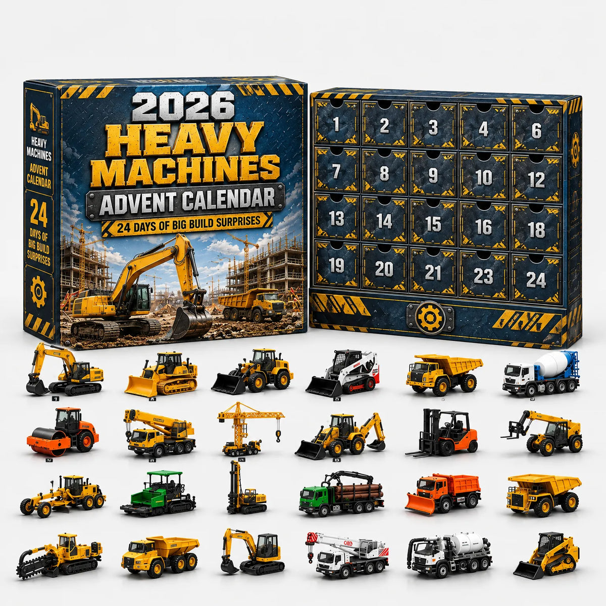 Vehicle Advent Calendar Cast Metal Models Set of 24