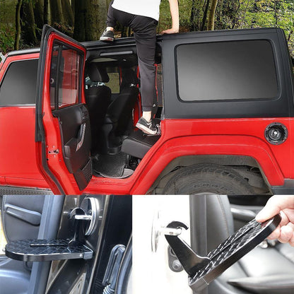 Vehicle Door Step Non-Slip Silicone Edge & Emergency Hammer