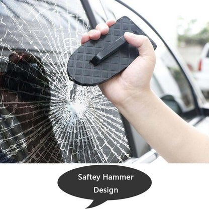 Vehicle Door Step Non-Slip Silicone Edge & Emergency Hammer