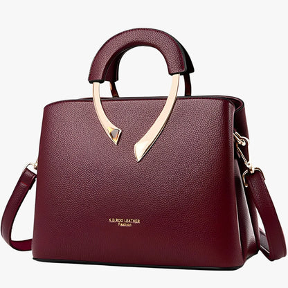 Versatile Leather Tote Bag for Women with Superior Organization