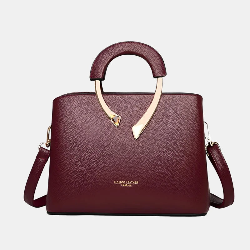 Versatile Leather Tote Bag for Women with Superior Organization