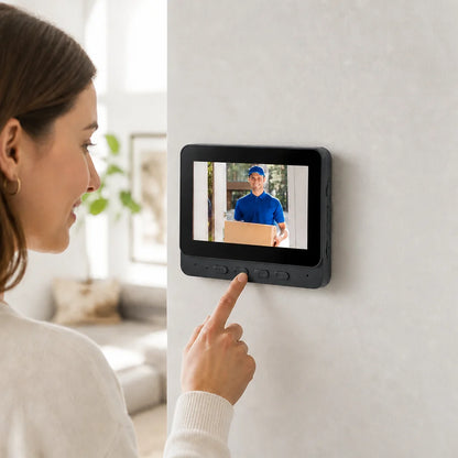 Video Doorbell 4.3-Inch HD Night Vision & Two-Way Audio
