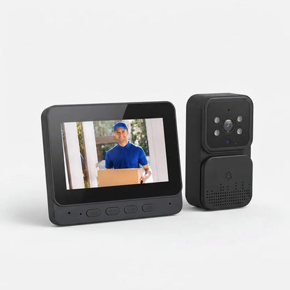 Video Doorbell 4.3-Inch HD Night Vision & Two-Way Audio