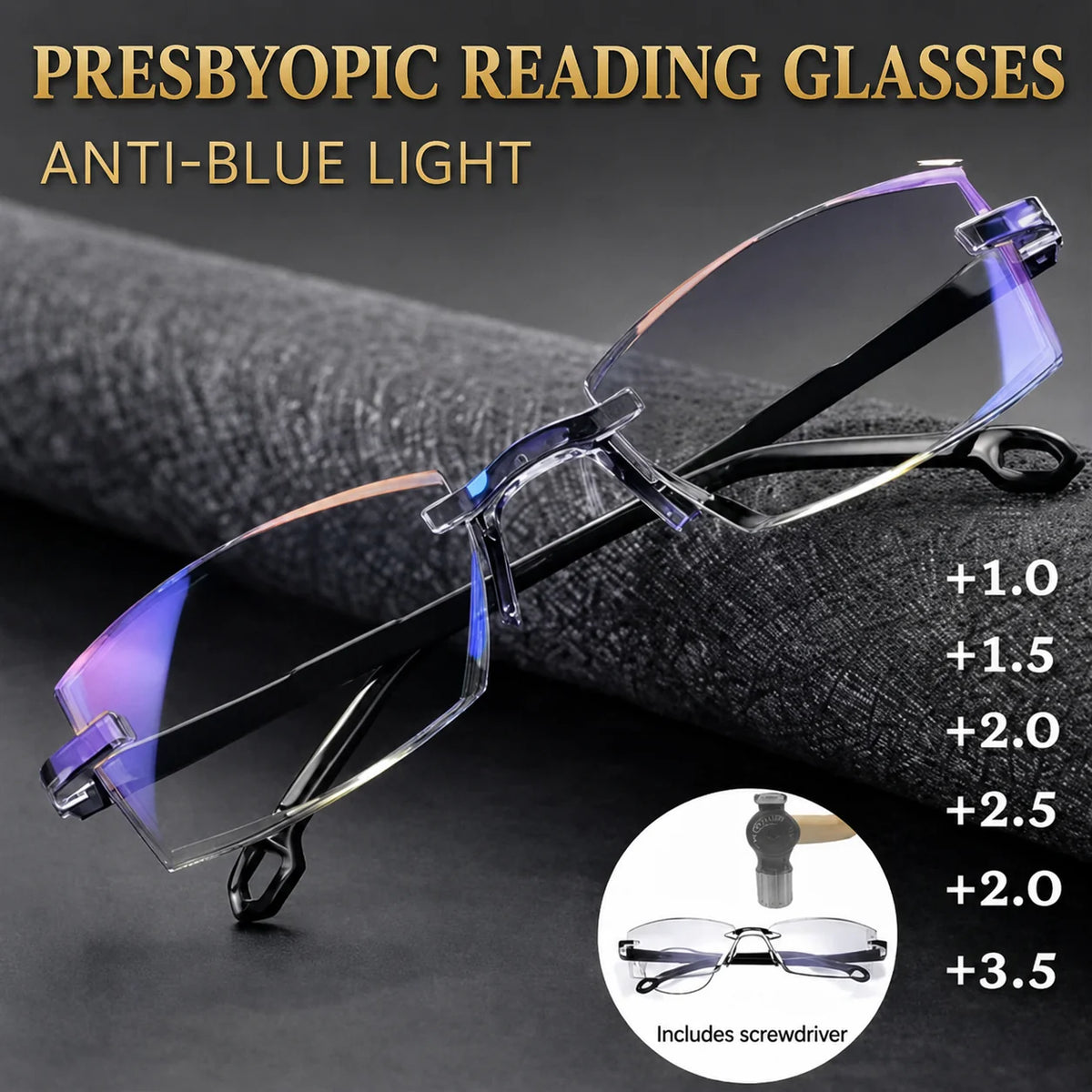 Visionary Lens | Clear Multifocal Vision | Blue Light Protection | Ultra-Lightweight & Frame-Free