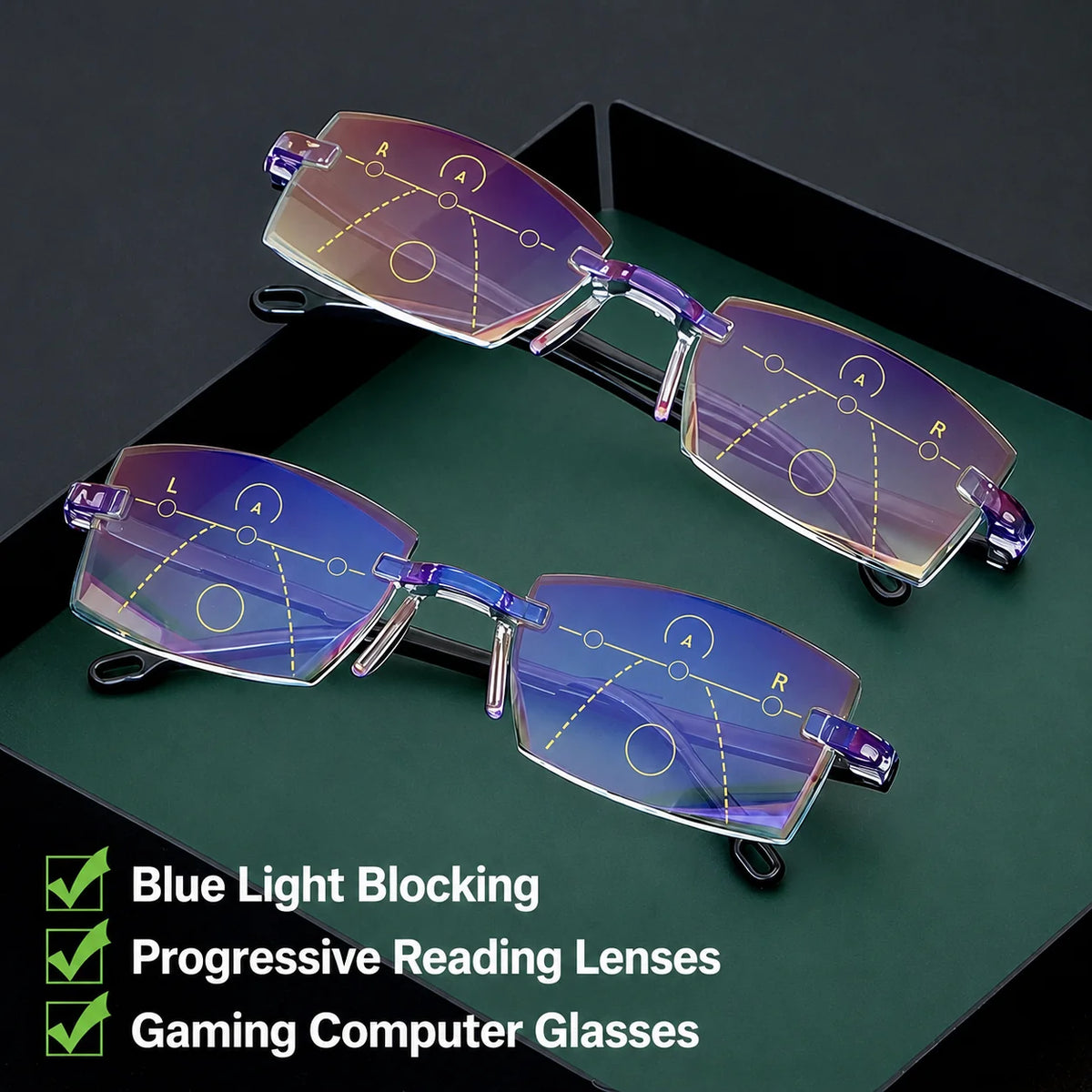 Visionary Lens | Clear Multifocal Vision | Blue Light Protection | Ultra-Lightweight & Frame-Free