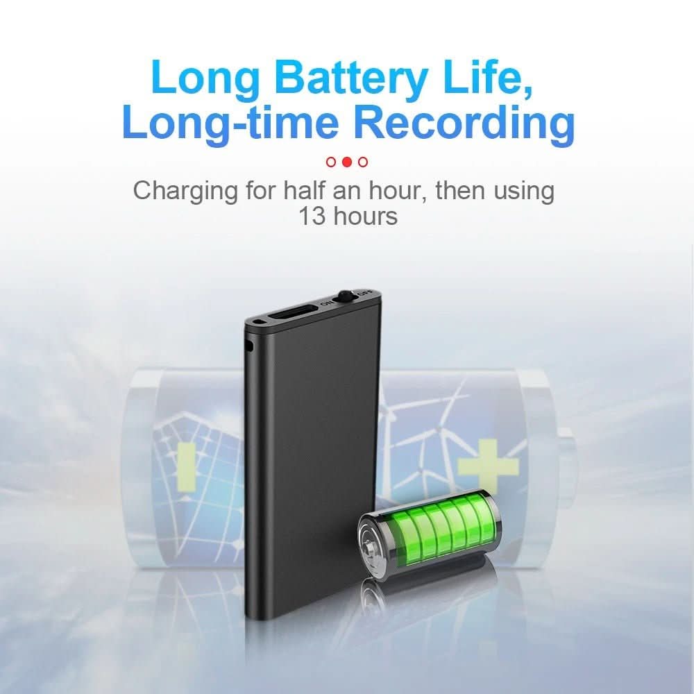 Voice Recorder Voice-Activated Pocket Size 50 Hours