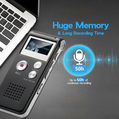 Voice Recorder Voice-Activated WAV Compact Design