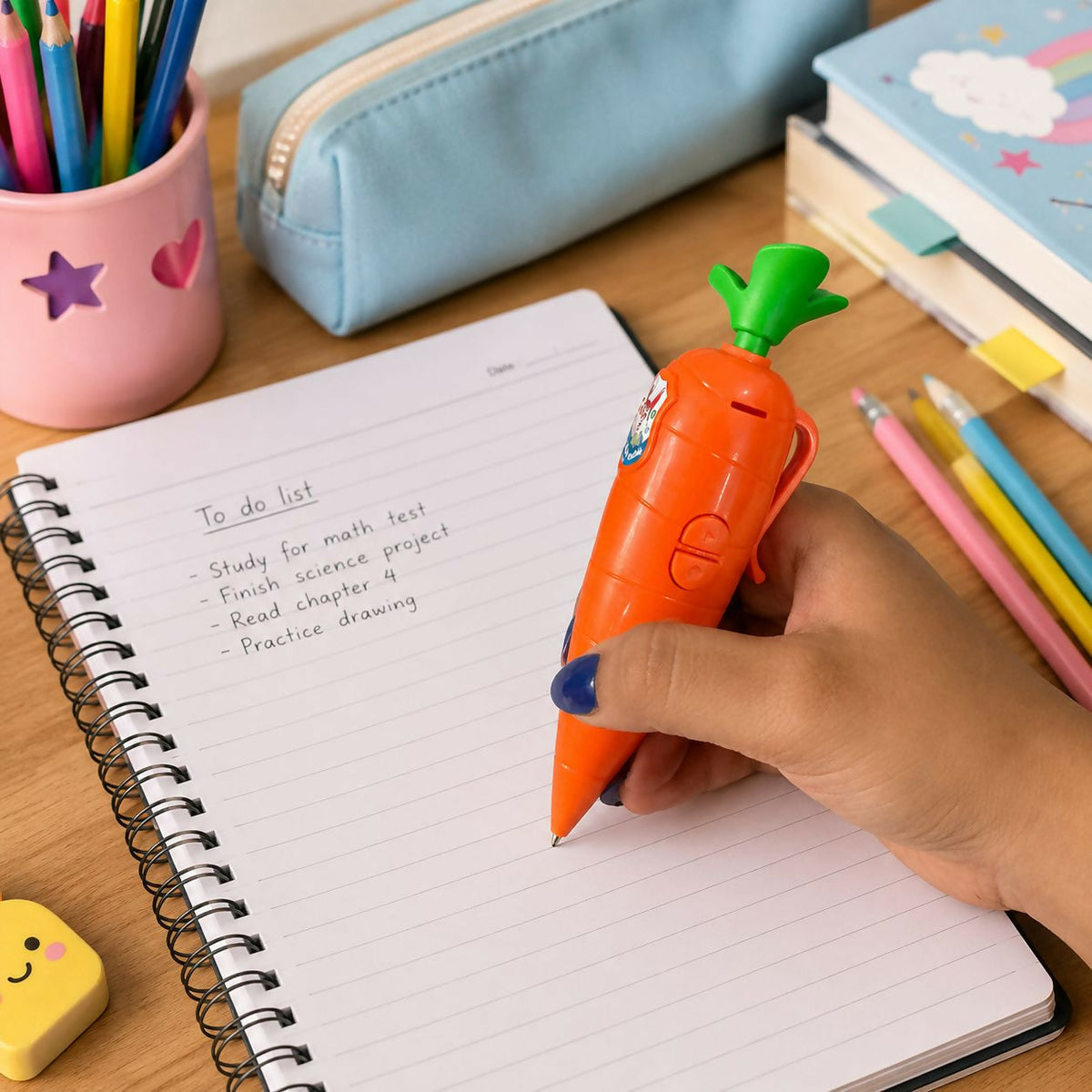 Voice Recording Pen Carrot-Shaped One-Button