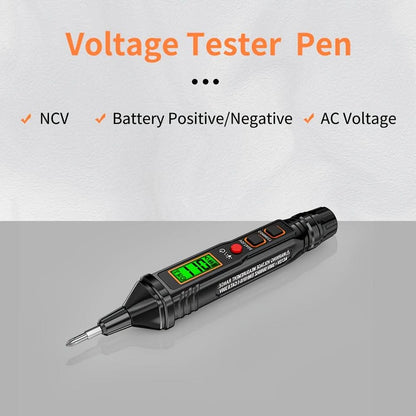 Voltage Tester Pen Non-Contact LCD Display 12–300V AC