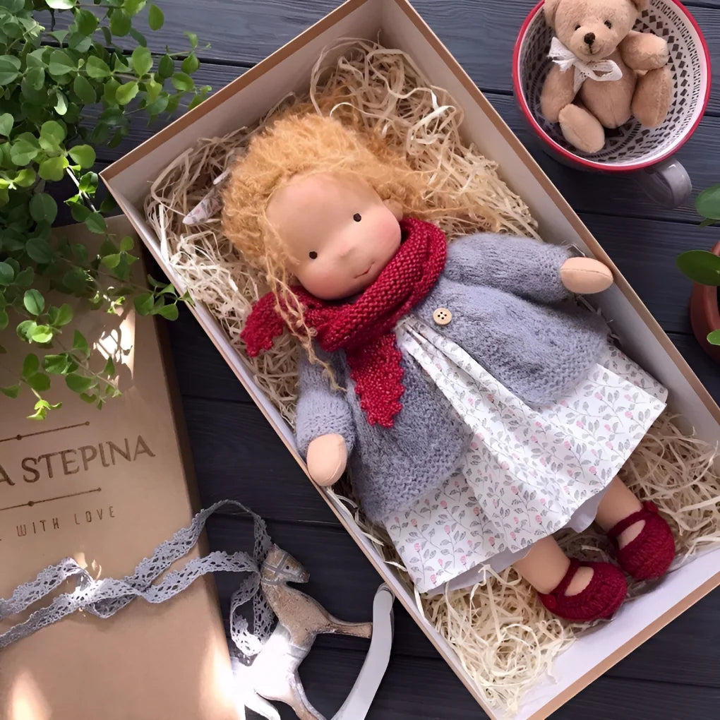 Waldorf Doll Soft Cotton Exterior Wool Filling
