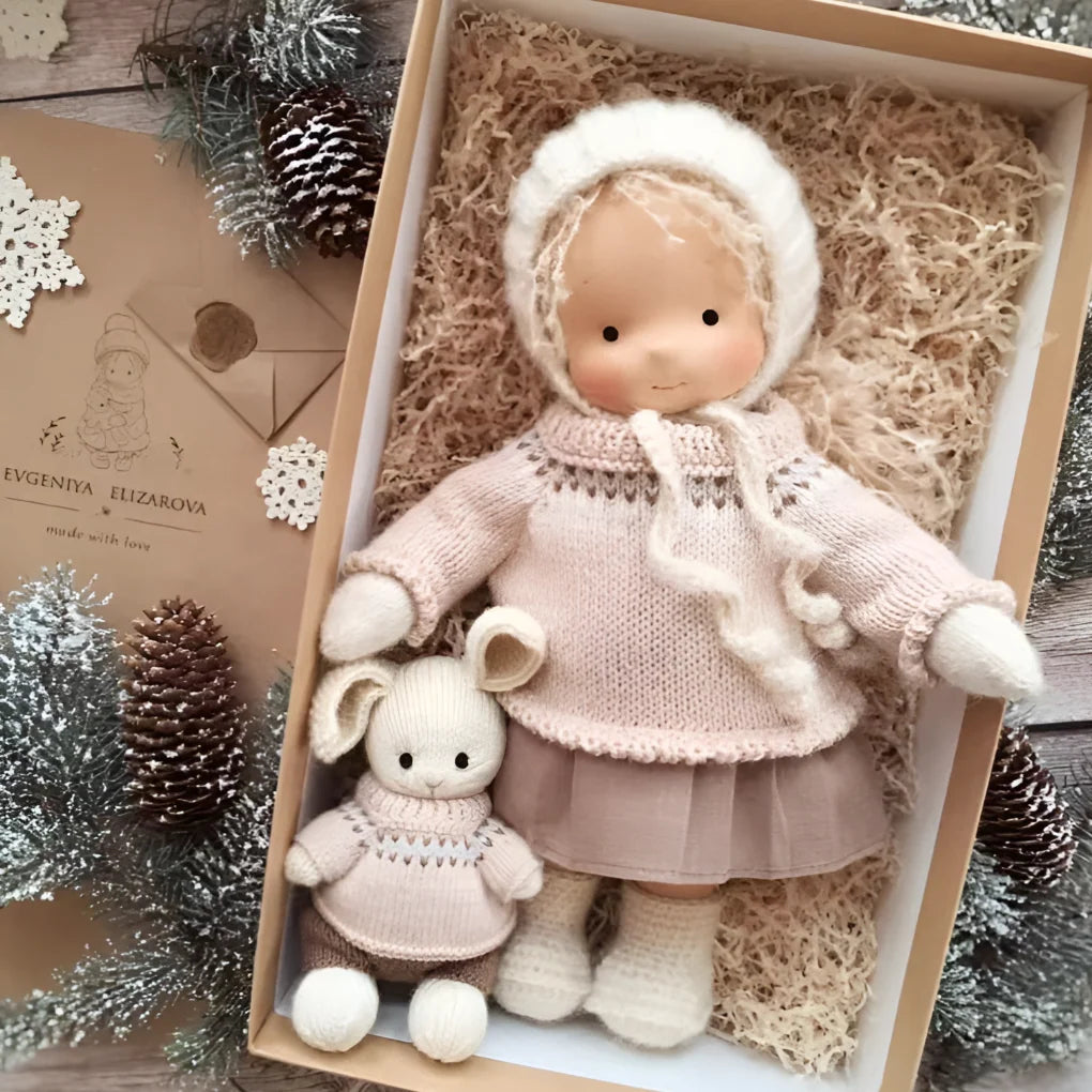 Waldorf Doll Soft Cotton Exterior Wool Filling