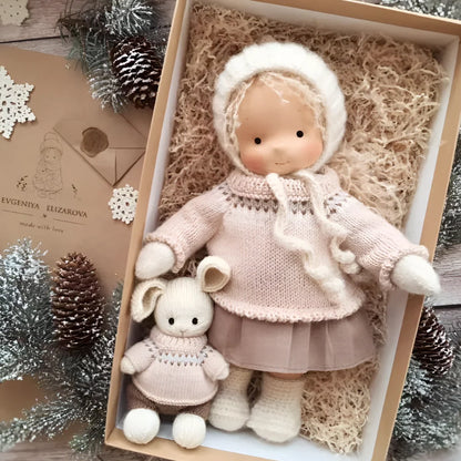 Waldorf Doll Soft Cotton Exterior Wool Filling