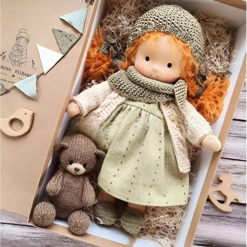 Waldorf Doll Soft Cotton Exterior Wool Filling