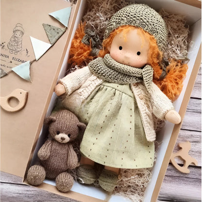 Waldorf Doll Soft Cotton Exterior Wool Filling