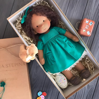 Waldorf Doll Soft Cotton Exterior Wool Filling