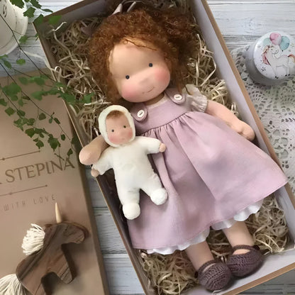 Waldorf Doll Soft Cotton Exterior Wool Filling