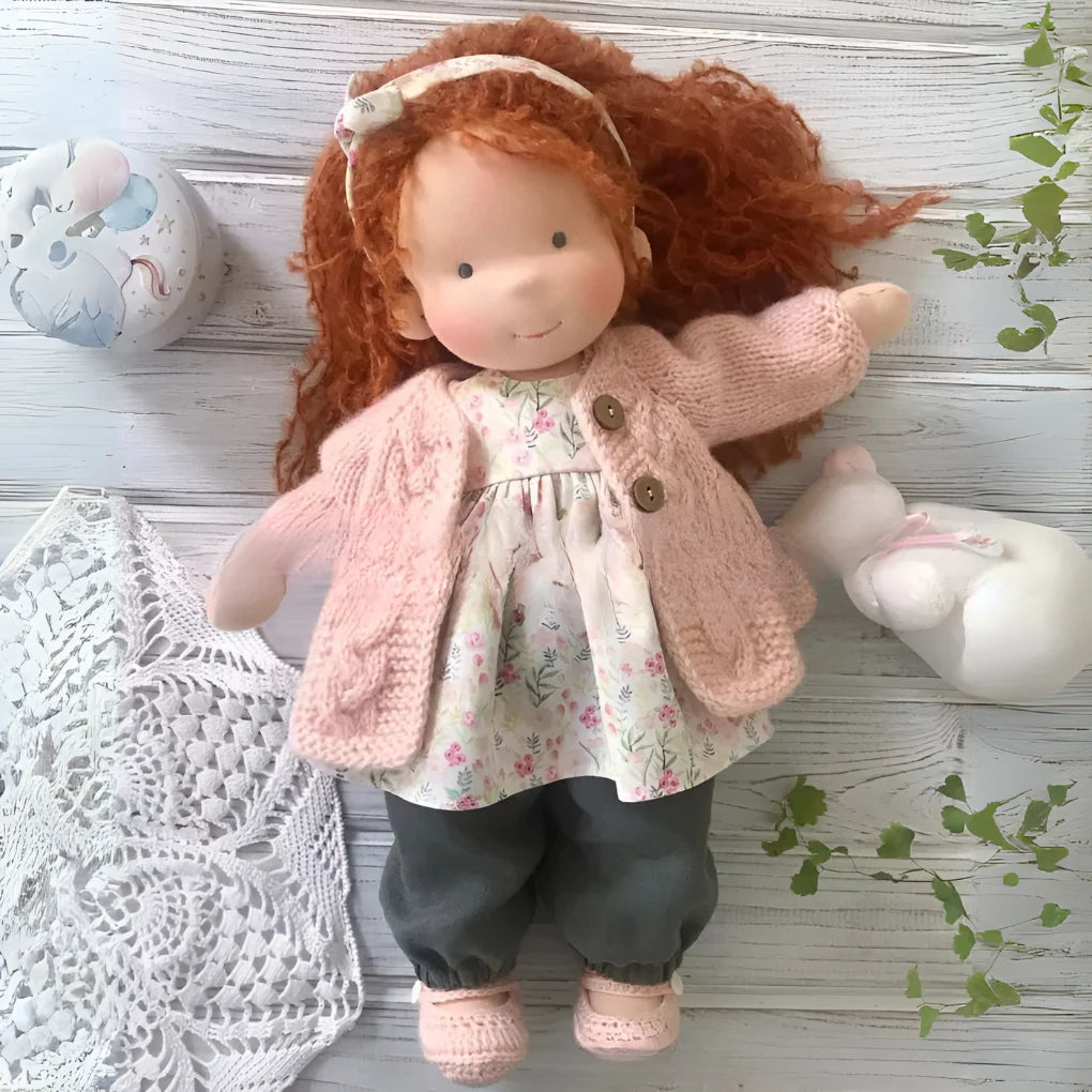 Waldorf Doll Soft Cotton Exterior Wool Filling