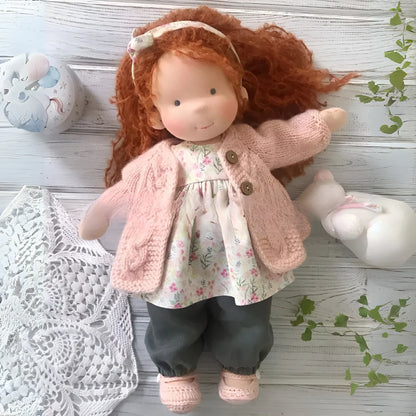 Waldorf Doll Soft Cotton Exterior Wool Filling