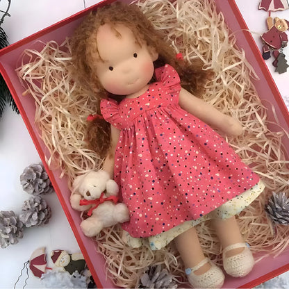 Waldorf Doll Soft Cotton Exterior Wool Filling