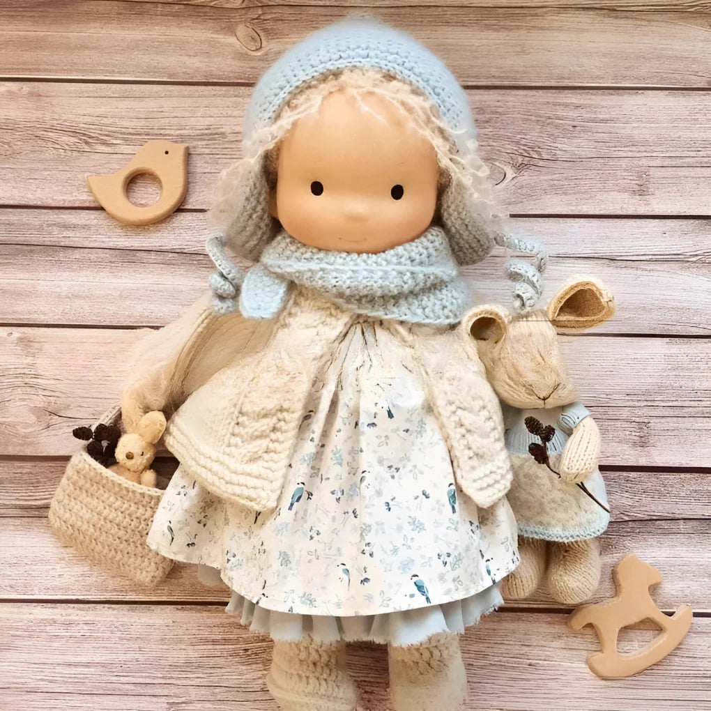 Waldorf Doll Soft Cotton Exterior Wool Filling