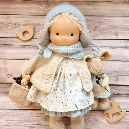 Waldorf Doll Soft Cotton Exterior Wool Filling
