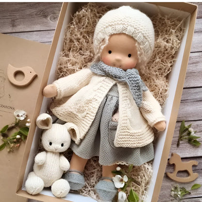 Waldorf Doll Soft Cotton Exterior Wool Filling
