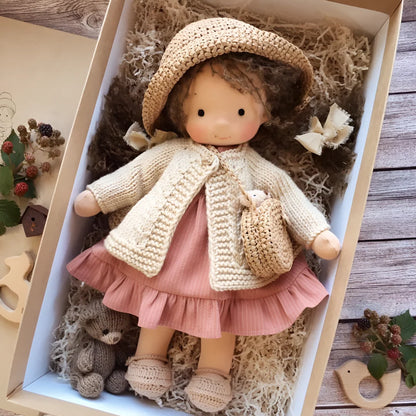 Waldorf Doll Soft Cotton Exterior Wool Filling