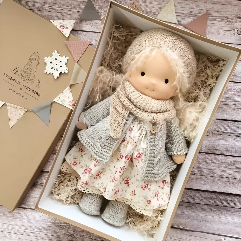 Waldorf Doll Soft Cotton Exterior Wool Filling
