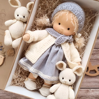 Waldorf Doll Soft Cotton Exterior Wool Filling