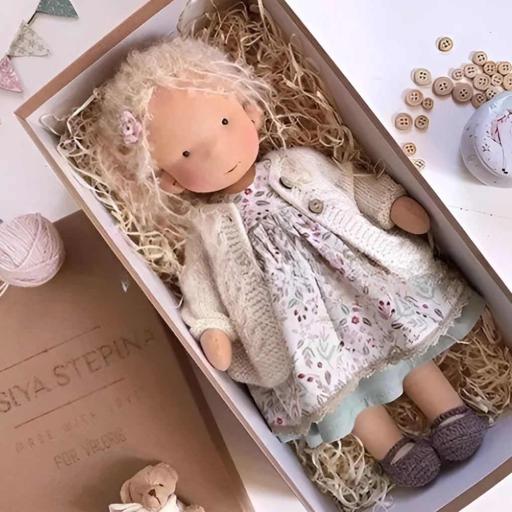 Waldorf Doll Soft Cotton Exterior Wool Filling