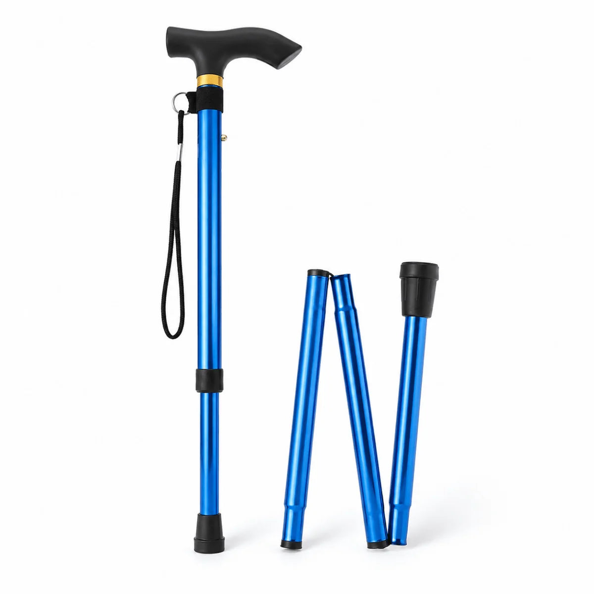 Walking Cane Folding Lightweight Aluminium Non-Slip Handle