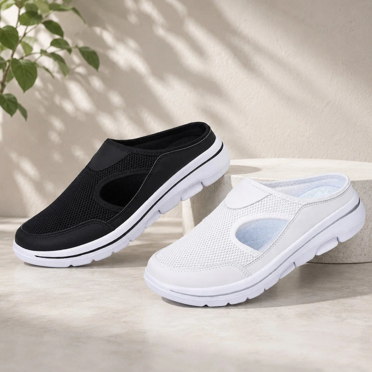 Walking Shoe Slip-On Breathable Cushioned Non-Slip