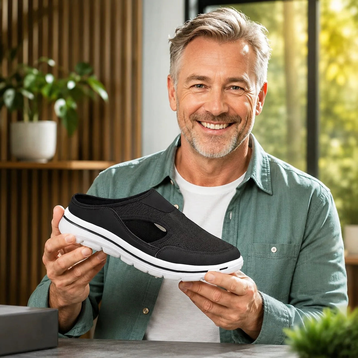 Walking Shoe Slip-On Breathable Cushioned Non-Slip