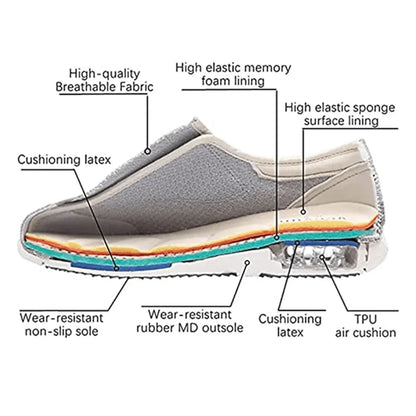 Walking Shoes Extra-Wide Fit Memory Foam Seamless Interior