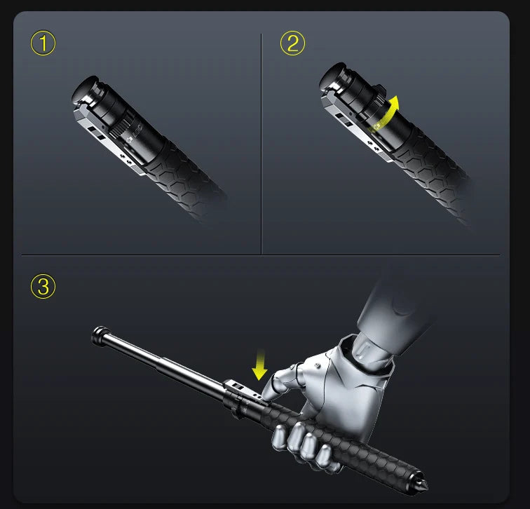 Walking Stick Folding Aluminum Anti-Slip Grip