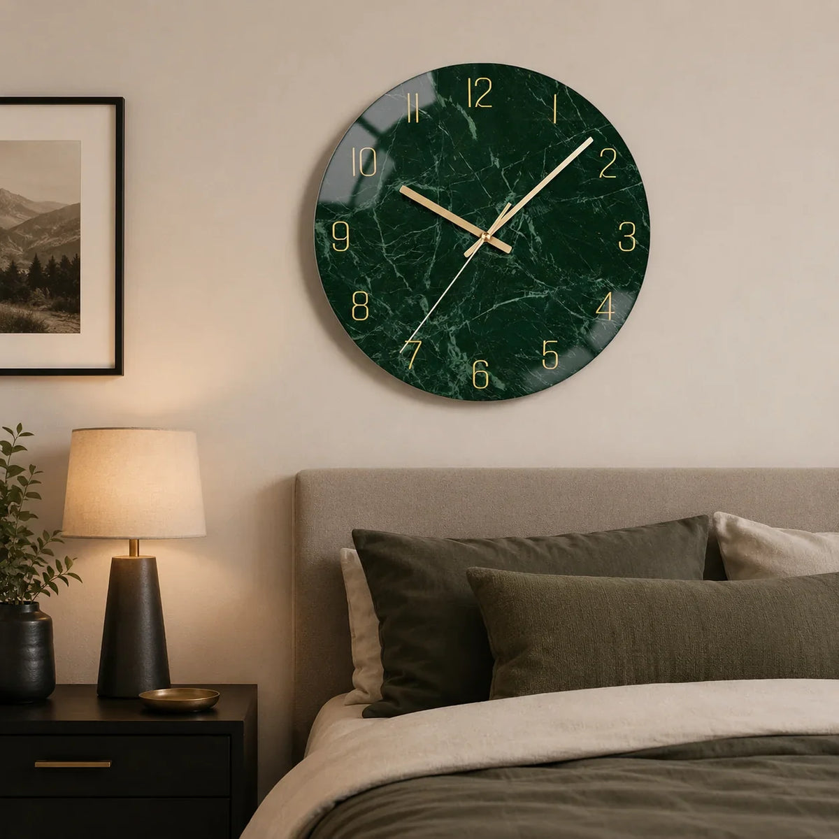 Wall Clock Artistic Design 12-Inch Acrylic & Plastic