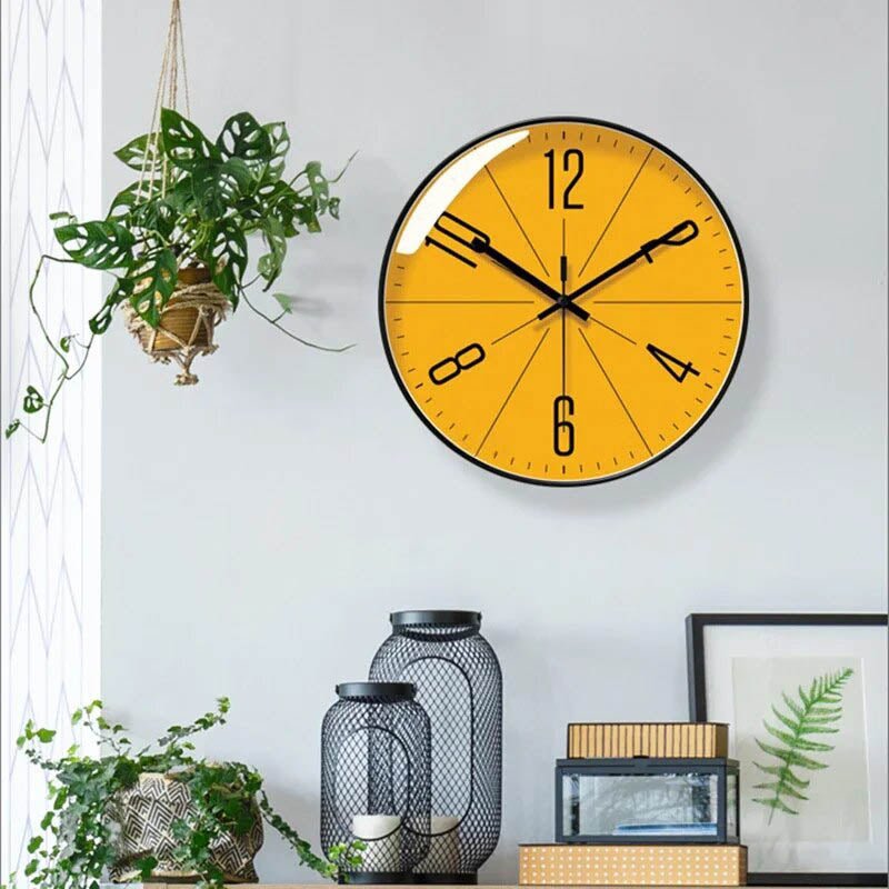 Wall Clock High Contrast Dial Silent Quartz