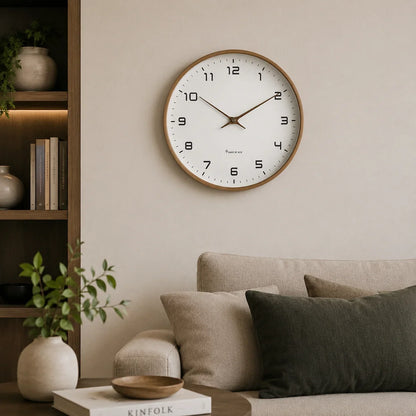 Wall Clock Scandinavian Minimalist Silent Sweep