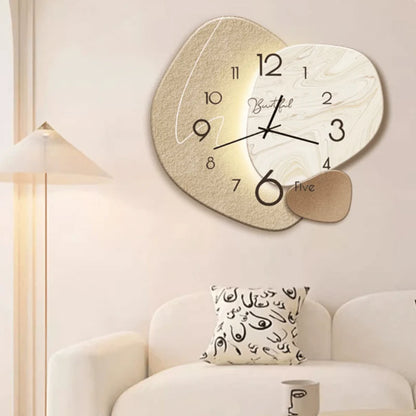 Wall Clock Silent Movement Scandinavian Design Easy-to-Read Dial