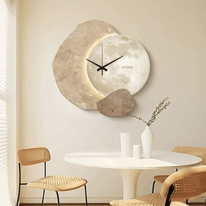 Wall Clock Silent Movement Scandinavian Design Easy-to-Read Dial