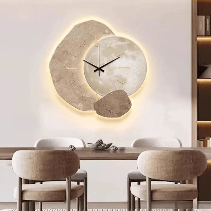 Wall Clock Silent Movement Scandinavian Design Easy-to-Read Dial