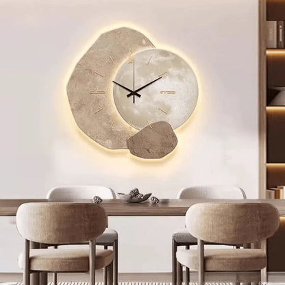Wall Clock Silent Movement Scandinavian Design Easy-to-Read Dial