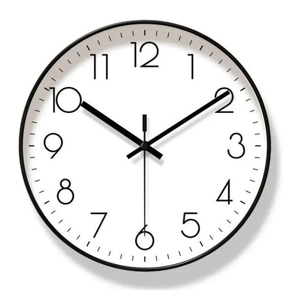 Wall Clock Silent Quartz Easy-To-Read Numerals